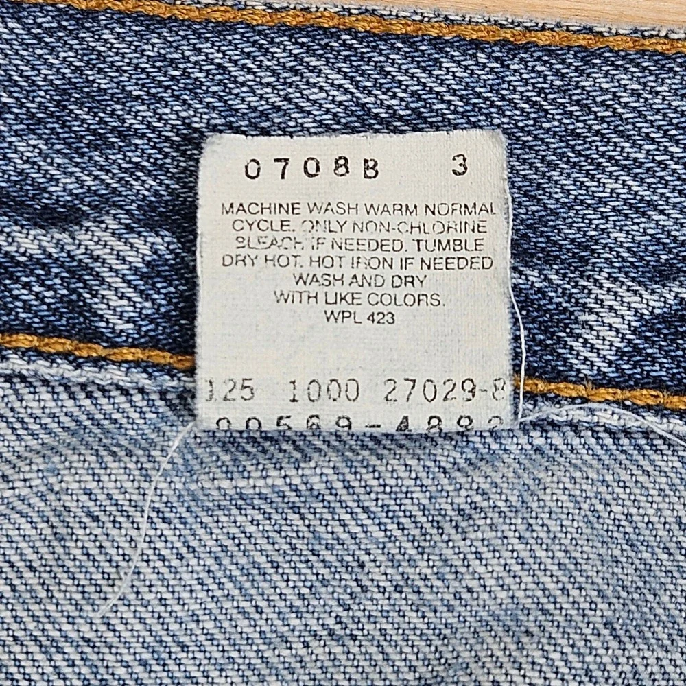 Vintage Levis Y2K Loose Straight Fit Jeans Mens 34x32 Blue Denim Casual Workwear